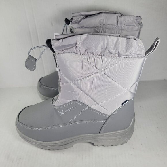 Arctix Women Light Gray Tracer Waterproof Quilted Winter Boots Size 5 - Picture 1 of 7